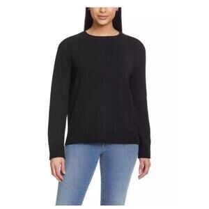 Ella Moss Ladies' Crewneck Sweater, Black XXL V4
